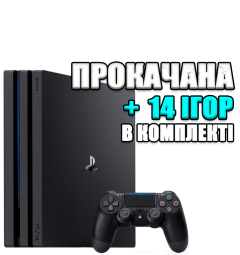 PlayStation 4 PRO 1 TB БУ + 14 игр #811